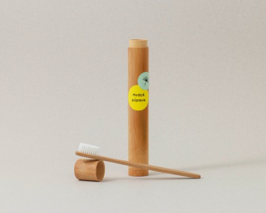 Modrá púpava | Zubná kefka a púzdro