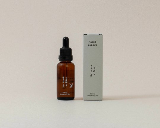 Modrá púpava | Na bradu a fúzy