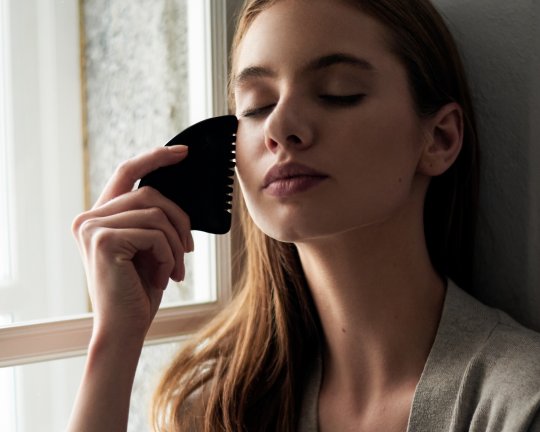 Modrá púpava | Gua-sha Bian - Masážny kameň